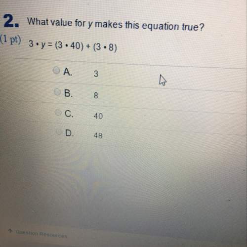 What value for y makes this equation true?