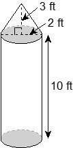 10 points and  determine the volume of the figure. round you answer to the nearest tenth of a