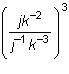 Which is the value of this expression when j = -2 and k = -1?  -64