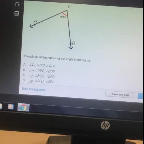 Provide all of the names of the angle in the figure
