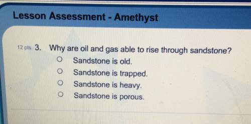 Mi 12 ms 3. why are oil and gas able to rise through sandstone ‘ o sandstone is old o sandstone is t
