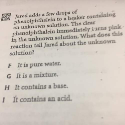 What is the answer to this chemistry question