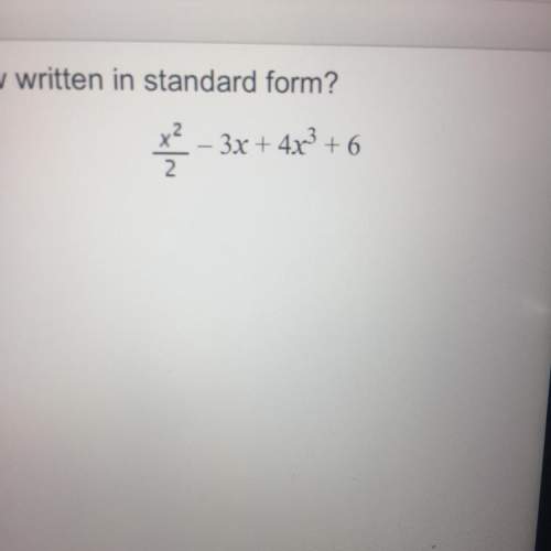 Which represents the polynomial below written in standard form