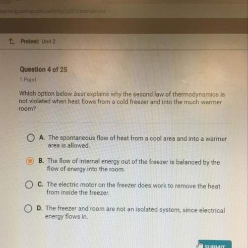 Ipoint which option below best explains why the second law of thermodynamics is not viol