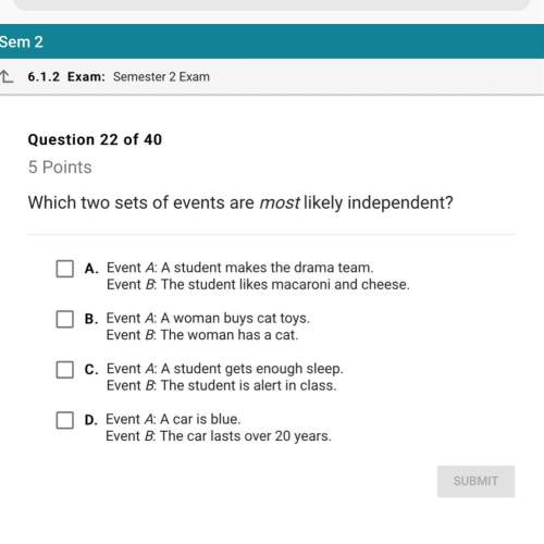Which two sets of events are most likely independent?