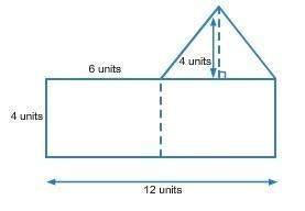 The area of the triangular section is:  4 6 12 24 square units.