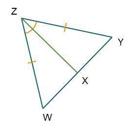 Zx bisects ∠wzy. if the measure of ∠yxz is (6m – 12)°, what is the value of m?  a. 6