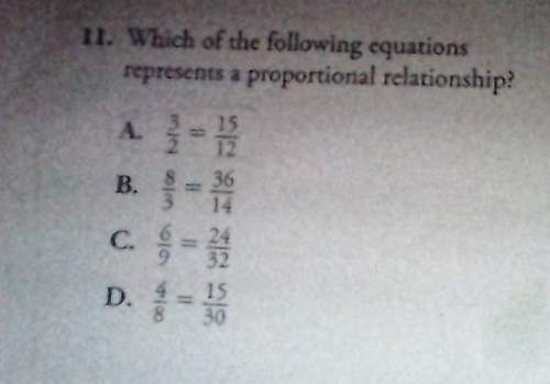Which of the following equations represents a proportional relationship? (there is a picture) i nee