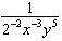 What is the value of for x = 2 and y = –4?  a. 16 b. -4