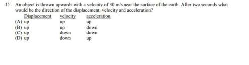 Why is the answer b for this question? i know acceleration should be negative down but i don't know