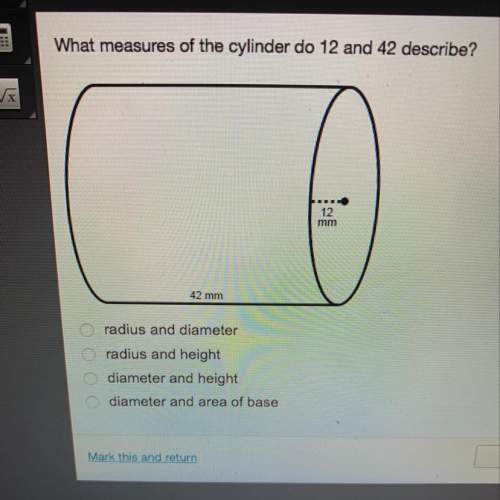 What measures of the cylinder 12 and 24 describe