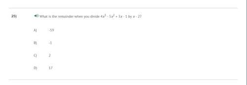 Correct answer only !  what is the remainder when you divide 4x^3 - 5x^2 + 3x - 1 by x