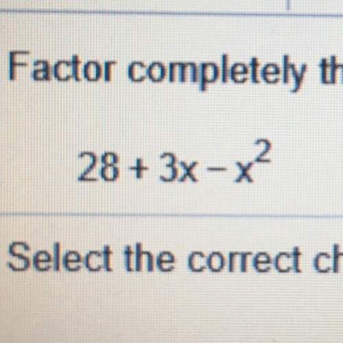 Factor completely the given polynomial
