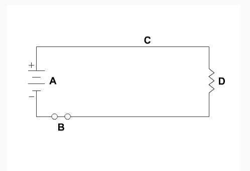 Refer to the following diagram to answer this question where is the resistor locat