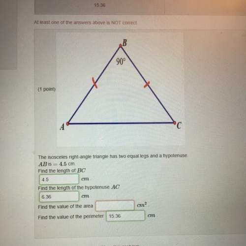 Ineed finding the area of the triangle. . and show work