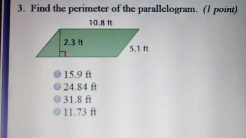 Find the perimeter of the parallelogram.you so much. this is due soon! : (