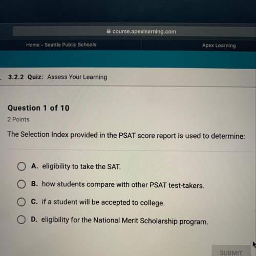 The selection index provided in the psat score report is used to determine