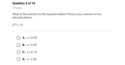 What is the solution to the equation below. round your answer two decimal places