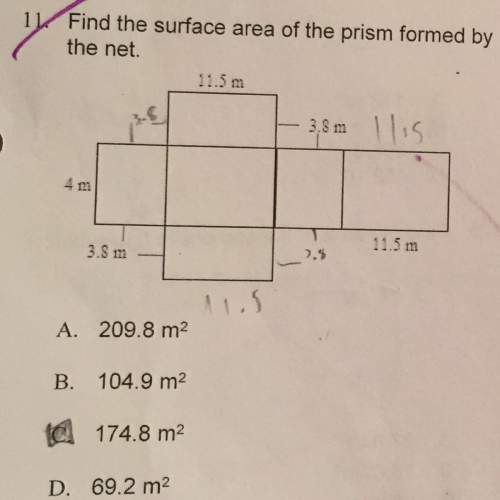 Geometry question answer "c" is incorrect.