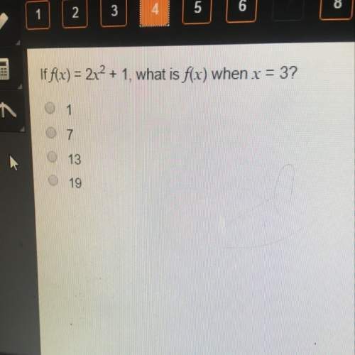 If f(x)=2x^2+1, what is f(x) when x=3?