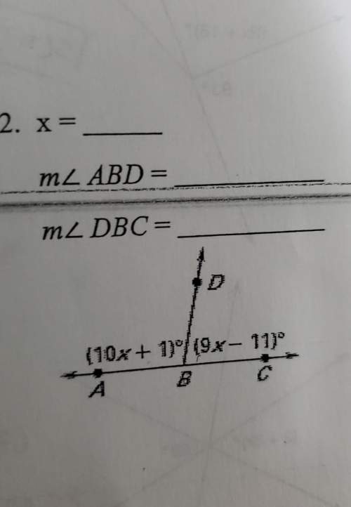 22. x=m2 abd =m2 dbc=(10x + 1) (9x-11)