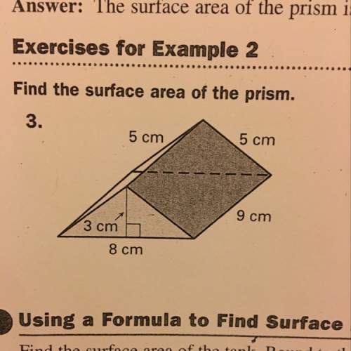Find the surface area of triangular prism.