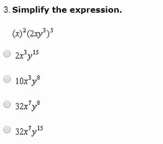 Simplify the expression. can anyone explain to me how to do this?