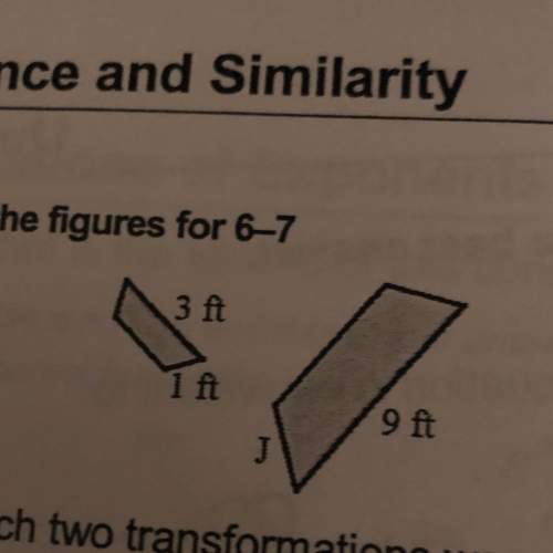 If these two figures are similar what is the measure of the missing side length j?
