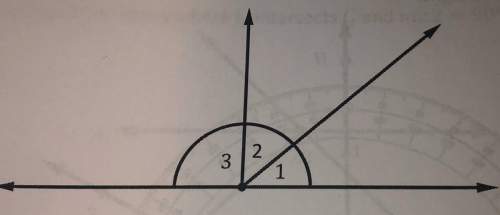 6. in the figure below, measure of angle 1 = 3x + 5, measure of angle 2 = 5x - 18, and measure of an