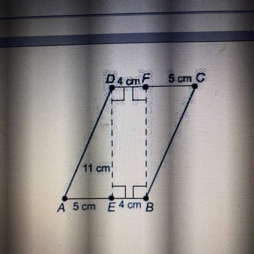 What is the area of this parallelogram  a 44 cm b 55cm  c 99 cm d 220