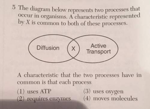 5the diagram below represents two processes thatoccur in organisms. a characteristic representedby x
