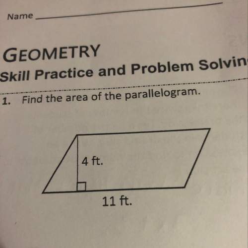 Find the area of the parallelogram 4