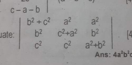 How to find the determinant of this question