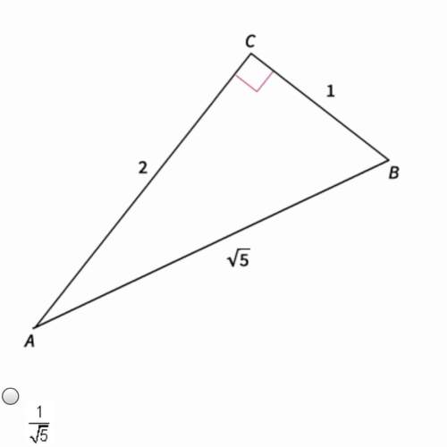 What is the tangent ratio for ∠a?