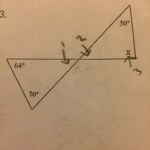 I’m not sure how to use the exterior angle theorem to find x. and i have to find them in that order&lt;