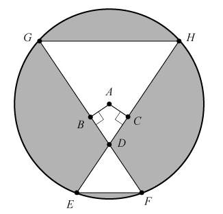 If the measure of arc gh = 102 and the measure of arc ef =51 calculate measure of angle gdh picture: