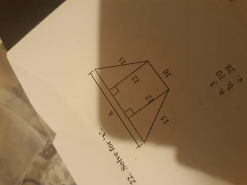 Solve for "x" this was supposed to be the actual question