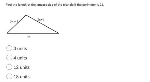 Find the length of the longest side of the triangle if the perimeter is 23.
