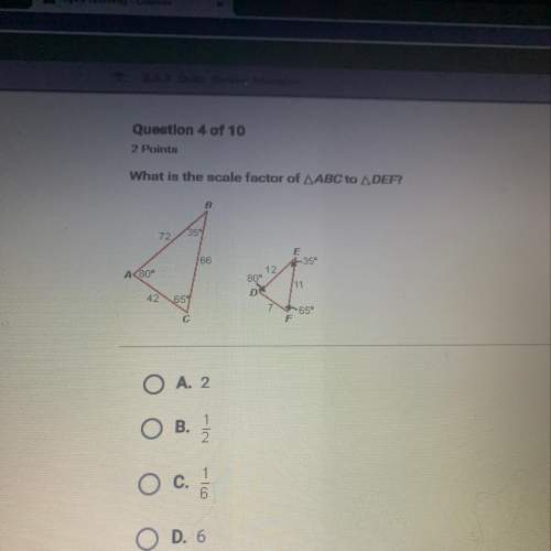 What is the scale factor of abc to def
