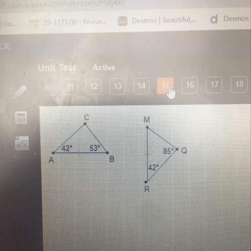 Are the triangles congruent why or why not