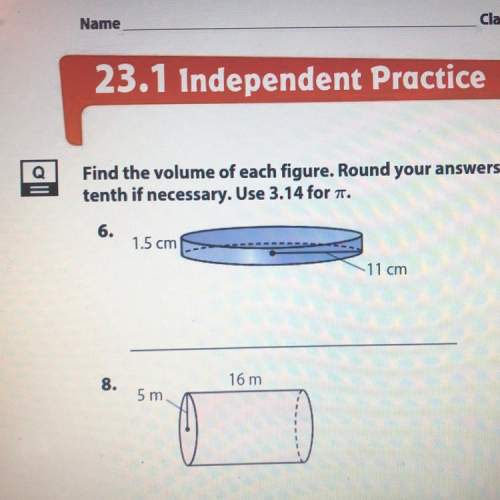 Find the volume of each figure. round your answers to the nearest tenth if necessary. use 3.14 for p