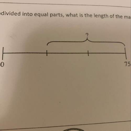 What is the length of the marked portion of the line?