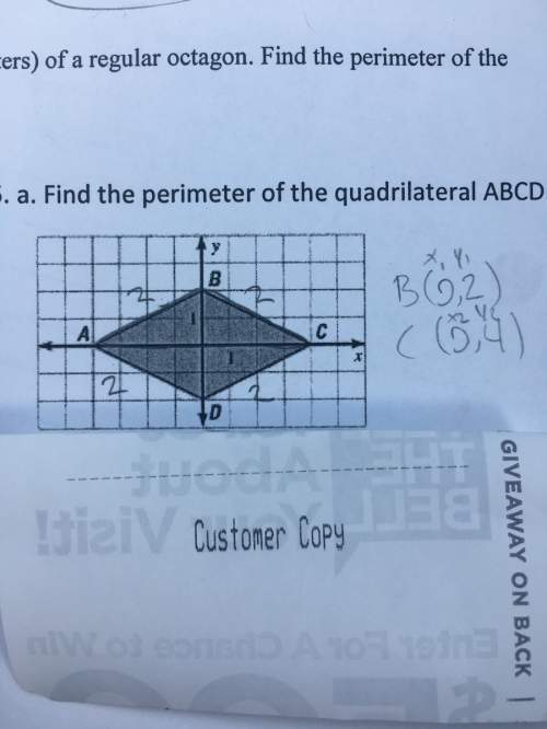 Find the perimeter of a quadrilateral abcd  then find the area of a quadrilateral abcd