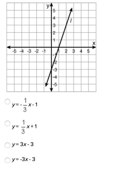 what is the equation of line l?