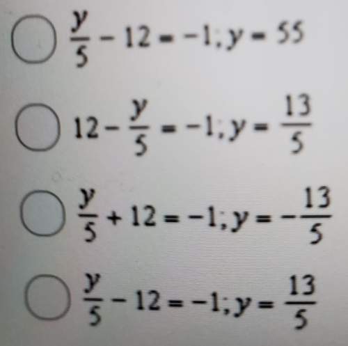 The difference of a number divided by five and twelve is -1