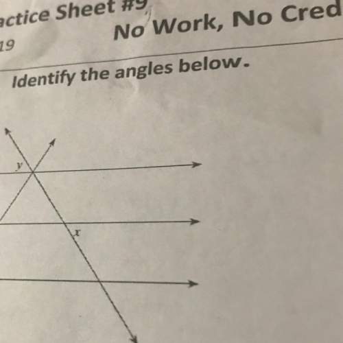 2. identify the angles below.