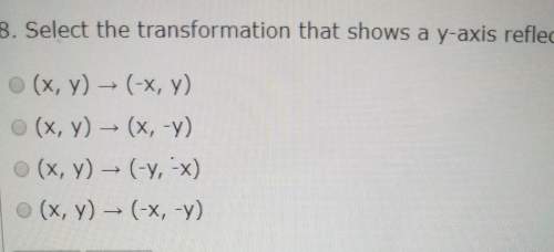 Select the transformation that shows a y-axis reflection