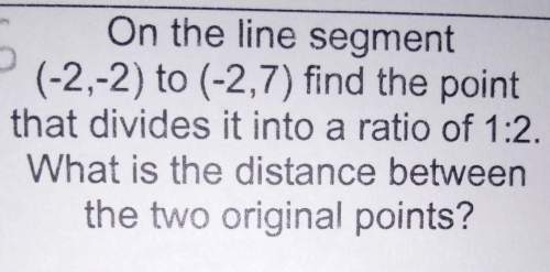 What is the distance between the two original points?