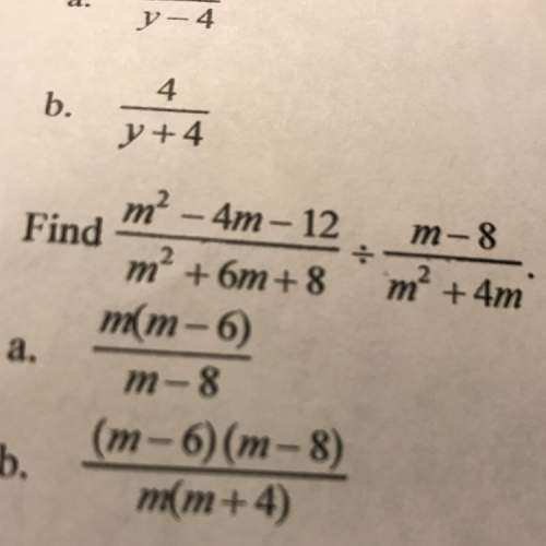 How to find  m^2 -4m -12/m2 +6m +8 divided by m-8/m2+4m