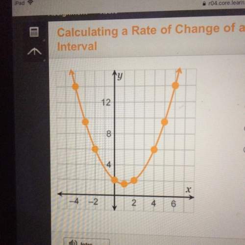 What is the rate of change for the interval between 2 and 6 on the x-axis